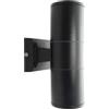 TEKHOME Applique da Esterno 2xGU10 IP55 - Lampada da Parete LED per Esterni a Doppia Luce su e Giù, Design Moderno in Alluminio, Impermeabile, per Facciata, Giardino o Ingresso ES01 (NERO)