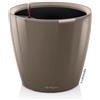 LECHUZA CLASSICO Premium LS 28 taupe lucido 16045 | 1 confezione, diametro 28 cm, altezza 26 cm, dimensioni medie, interno, esterno, foro di scarico, plastica di alta qualità