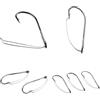 FACAIIO Weedless - Ami da pesca a vite senza canna, 10 pezzi | Supporto per esca per Bass Wacky Rig Snag Free Lure Tackle misure 1/0 2/0 3/0 tono argento
