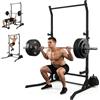 LIFERUN Power Cage Squat Rack resistente, torre multifunzionale per allenamento a casa, palestra, barra per dip, gancio a J regolabile e barre di sicurezza per trazioni con bilanciere lungo