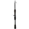 FACAIIO Canna da pesca telescopica in fibra di carbonio portatile, 1,5 m | ML Power - Impugnatura dritta o curva in EVA per pesca in lago e fiume, 2,1 m, colore: nero