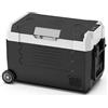 Generico Frigorifero Portatile a Compressore 55 Litri - Frigo da Viaggio per Auto e Camper 12V/24V, Mini Freezer con Ruote e Maniglia, Classe Energetica E, Rumorosità 41dB