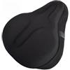 FACAIIO Coprisella antiscivolo per bicicletta con spugna e silicone, | Cuscino largo 275 x 260 mm in memory foam per sellini per cyclette, traspirante e confortevole per ciclismo al chiuso