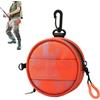 Ungtyb Borsa Porta Attrezzi Da Pesca Resistente All'acqua Con Doppi Fori Di Uscita | Borsa Organizer Filo Da Pesca Con Moschettone Per Pescatori Uomini Zaino Cintura Bobina Outdoor Kayak Barca Arancia