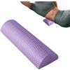 Generic Mezzo rullo in schiuma cilindrico per massaggio ad alta densità | Rullo in schiuma morbida per yoga, pilates, palestra, recupero fisico, stretching e muscoli