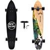 seething Longboard da 106,7 cm, completo Cruiser Pintail, l'originale Artisan Maple Skateboard Cruiser Pintail per Cruising, Carving, Free-Style e Downhill