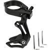 FACULX Guidacatena Lega Alluminio per robusto per Single Chainring Nero | Previene caduta , riduce rimbalzi, guida stabile, singolo , alluminio robusto