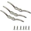 Honseadek Bitta per Ormeggio Corda Barca Yacht Installazione per facile | Acciaio 316 marino, resistenza , finitura lucida, 6.8cm compatto, ideale piccole barche
