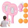 Generico Set Tennis da Tavolo per Porta di Pratica della Coordinazione Occhio Mano | Allenatore Pong da Porta Per Genitori Bambini Compagni di Classe Dormitorio Casa e Soggiorno