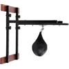 QUIOTUIR Speedball - Set per montaggio a parete, portata 100 kg, acciaio PU | Rotazione a 360 gradi, tavola rotonda, 60 cm, 5 livelli, staffa di supporto regolabile, 33 cm, 9,1 kg