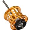 FACAIIO Mulinello da pesca per Daiwa Tatula 70 e Salamandura 70, SV | Design del freno, cerchio in alluminio serie 6, solo lenza PE 0.8YGK-100M, componente da pesca leggero Finesse Gold
