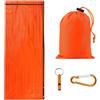 Generic Kit di rifugio di sopravvivenza, tenda tubolare impermeabile e coperta | Kit di sopravvivenza con tenda tubolare impermeabile e coperta termica, progettato per campeggio, escursionismo e emergenze