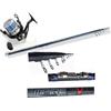 Generico Canna Regolabile Teleregobile Pesca Trota Torrente Carbonio Fiume 7 Mt. Kit Con Mulinello