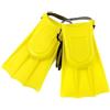 FACULX Pinne Subacquee Ajustabili 14-18.5cm per Bambini | per materiale EVA+PVC, suola antiscivolo, design ergonomico, ideale per nuoto e immersioni, lunga durata