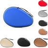 FACAIIO Custodia rigida in EVA per racchette e palline da ping pong | Copertura per 2 pagaie, antiurto, a forma di zucca, facile da trasportare, blu, nero, rosso