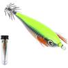 FACAIIO Lento affondamento Squid Jig 10cm 10.7g Esca da pesca orizzontale con suono | Perline per pesca notturna a forma di polpo, esca rossa