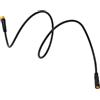 FACAIIO Cavo di prolunga per bicicletta elettrica a 3 pin per Bafang BBS01B | Cablaggio cavo sensore freno acceleratore a pollice, 57 cm, connettore in metallo in gomma nera per kit e-bike