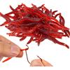Generico Scented Lures for Fishing - Soft Earthworm Baits, Shrimp Scent Lure | Scented Lures for Fishing 100-Piece Soft Simulation Earthworm Lures, Shrimp Scented Soft Baits, Men Women Fishermen, Silicone