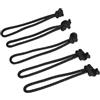 FACULX per cavo Leash Tavola Surf 36cm Nylon Nero 10 per cavo Leash | Nero classico, 10 , per cavo elastico , attacco per sicuro, acqua salata resistente