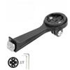 FACULX Supporto Bici con Interfaccia Tripla per Action Cam | Lega alluminio CNC, design leggero, urti, ideale gare lunghe, finitura nera opaca