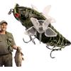 Genérico Esche artificiali realistiche da pesca, 7,5 cm, accessori da pesca | Con elica rotante per spinning, per spigola, trota, Walleye, laghi, laghi, fiumi, accessori per esche interne