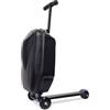 generic Valigia-monopattino cavalcabile con manico telescopico pieghevole | Valigia cavalcabile 2-in-1 con manico telescopico, scomparto con chiusura a zip e ruote scorrevoli; ideale per i viaggi in ae