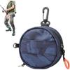 Ungtyb Borsa Porta Attrezzi Da Pesca Resistente All'acqua Con Doppi Fori Di Uscita | Borsa Organizer Filo Da Pesca Con Moschettone Per Pescatori Uomini Zaino Cintura Bobina Outdoor Kayak Barca Blu