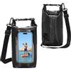 FESSOSKO Sacca Stagna 2L Nera, Borsa Impermeabile Mare con Tracolla Regolabile, Dry Bag Compatta per Barca, Campeggio, Nuoto, Rafting, Pesca e Sport Acquatici