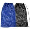 Graceever Borsa a rete con coulisse, 45,7 x 68,6 cm, confezione da 2 | blu e nero, per attrezzatura da snorkeling, oversize, per pinne e accessori da nuoto, coulisse regolabile