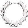 REYTEL Orecchini a Cerchio Statement Strutturati - Uomo, Argento 925 e Oro 14K - Gioiello Fatto a Mano