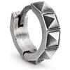 REYTEL Orecchini a Cerchio Statement Strutturati - Uomo, Argento 925 e Oro 14K - Gioiello Fatto a Mano