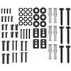PerfectHD perfetto set di viti VESA - 66 pezzi, ideali per montaggio TV, montaggio a parete TV, montaggio TV, viti di montaggio con tasselli e rondelle, nero