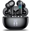 Nerunsa 2026 Cuffie Bluetooth 5.4, Auricolari Bluetooth Stereo HiFi Con 4 ENC Microfoni Anti-Rumore, Durata 50 Ore Cuffiette In Ear, Impermeabili IP7 Cuffie Senza Fili, Cuffiette Touch Control, LED-Display