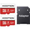 KOOTION Scheda di Memoria 32GB Classe 10 MicroSDHC Memory Card TF (A1 e U1) Velocità di Lettura Fino a 100 MB/s, per Telefono, Videocamera, Switch, Gopro, Tablet