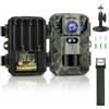 VanBangTec Mini Fototrappola Notturna 50 MP 4K, Fotocamera Caccia 850nm IR LED, Fototrappole Velocità di Trigger 0,2S, Impermeabile IP65, Fino a 25m, Scheda di Memoria Non Inclusa