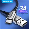 Vention cavo USB C tipo C cavo di ricarica per Xiaomi 11T Pro Huawei Samsung S21 3A ricarica rapida 3.0 caricatore rapido USB tipo C