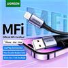 UGREEN MFi Cavo USB Lightning per Caricabatterie Apple iPad iPhone 14 13 11 8 Ricarica Rapida 12W Dati Intrecciato Corto Lungo Carplay 2m