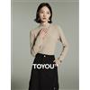 Toyouth t-shirt donna 2024 inverno manica lunga mezzo collo alto Slim Fit t-shirt autoriscaldante caldo Versatile multicolore top