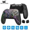 DATA FROG Controller Wireless per Nintendo Switch OLED Console Pro Gamepad con batteria ricaricabile funzione Turbo programmabile luce RGB