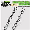 9KM DWLIFE Girelle da Pesca con Moschettoni 50~200 Pezzi, Girelle Rotanti con Moschettone a Barilotto, Connettori per Esche, Clip per Pesca in Acqua Salata, Attrezzatura da Traina