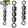 9KM DWLIFE Girelle a 3 rulli 15 ~ 60 pezzi Girelle per canna da pesca Girelle a triplo cuscinetto ad alta velocità Accessori per la pesca in acciaio inossidabile