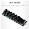 YOUTHINK Scheda adattatore da M.2 a SATA3.0 Scheda di espansione da 6 Gbps ASM1166 M.2 PCIE a SATA ad alta velocità con indicatore intelligente