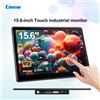 UNEW Monitor Touch da 15,6 Pollici, Display 1080P FHD 1920X1080, Adatto come Secondo Monitor, Supporta Ingressi Video VGA, DVI, USB, HDMI