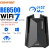 comfast Adattatore Wi-Fi COMFAST USB 3.0 Wi-Fi 7, Scheda di Rete Wireless 6500Mbps 6G/5G/2G, Ricevitore con 4 Antenne 5dBi, Cavo di Prolunga da 1 Metro