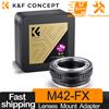 K&F CONCEPT Anello Adattatore per Obiettivi K&F CONCEPT M42-FX per Obiettivi M42 su Fotocamere Fujifilm FX X Pro1 X-Pro2 X-A1 X-E1 X-E2 X-H1 X-T1 X-T20 X-S