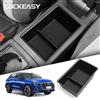 LUCKEASY per Audi Q3 2024 2023 Console centrale Bracciolo Scatola di immagazzinaggio Vassoio per auto Organizzatori Accessori Riordino Nero