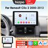 Hizpo 9 pollici Sistemi intelligenti per auto per Renault Clio 2 2000 - 2012 Lettore video multimediale Carplay Android Auto Navigazione GPS