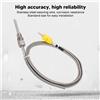 NONE Sensore termocoppia tipo K Sonda di temperatura 1/8 NPT 80 mm Spina gialla da -100 a 1250 ℃ Sensore termocoppia tipo K