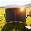 DOKIO Pannello Solare Flessibile e Pieghevole DOKIO 100W 18V con Controller 12V e USB - Caricatore Solare Monocristallino Portatile per Camper, Barca e Campeggio