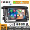 ESSGOO 7 "Wireless Carplay Android 14 Per VW GOLF MK5 MK6 Passat Tiguan Touran Polo Caddy Auto Stereo Radio GPS Nav FM RDS BT Wifi SWC